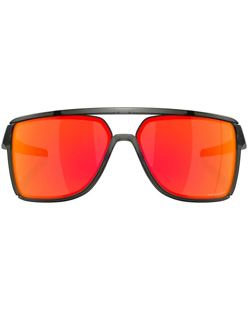 Oakley Castel Sonnenbrille mit eckigem Gestell - Grau Grau