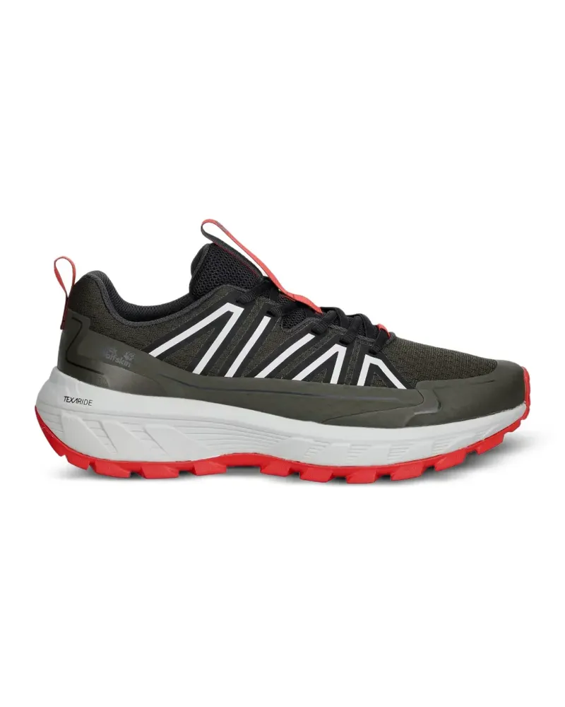 Jack Wolfskin Wild Hike Low Sneakers mit Schnürung - Grau Grau