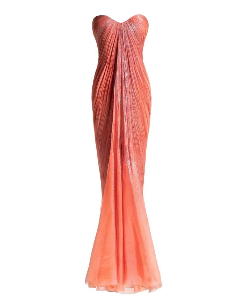 Maria Lucia Hohan Gerafftes Victoria Maxikleid - Orange Orange