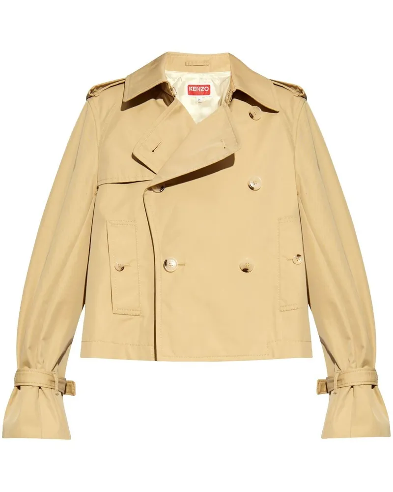 Kenzo Doppelreihige Jacke mit ausgestellten Ärmeln - Nude Nude