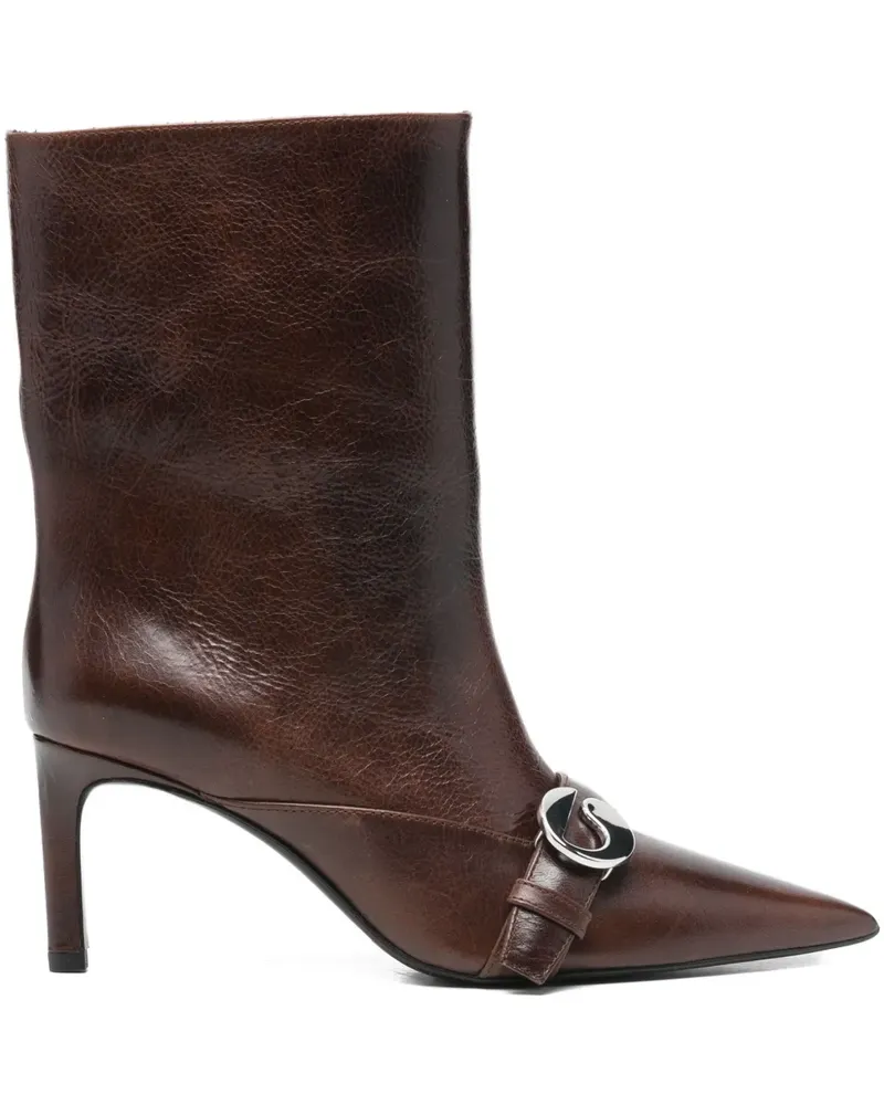 COPERNI 75mm belted boots - Braun Braun