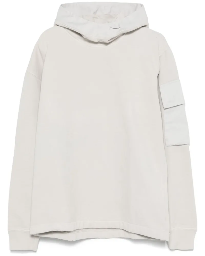 Ten c Hoodie mit Jersey-Struktur - Grau Grau