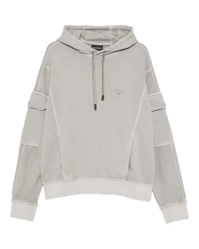 Emporio Armani pocket hoodie - Grau Grau