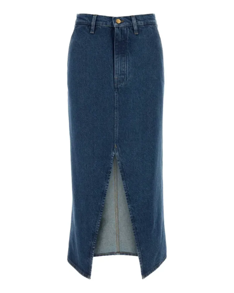 Jil Sander front-slit denim skirt - Blau Blau