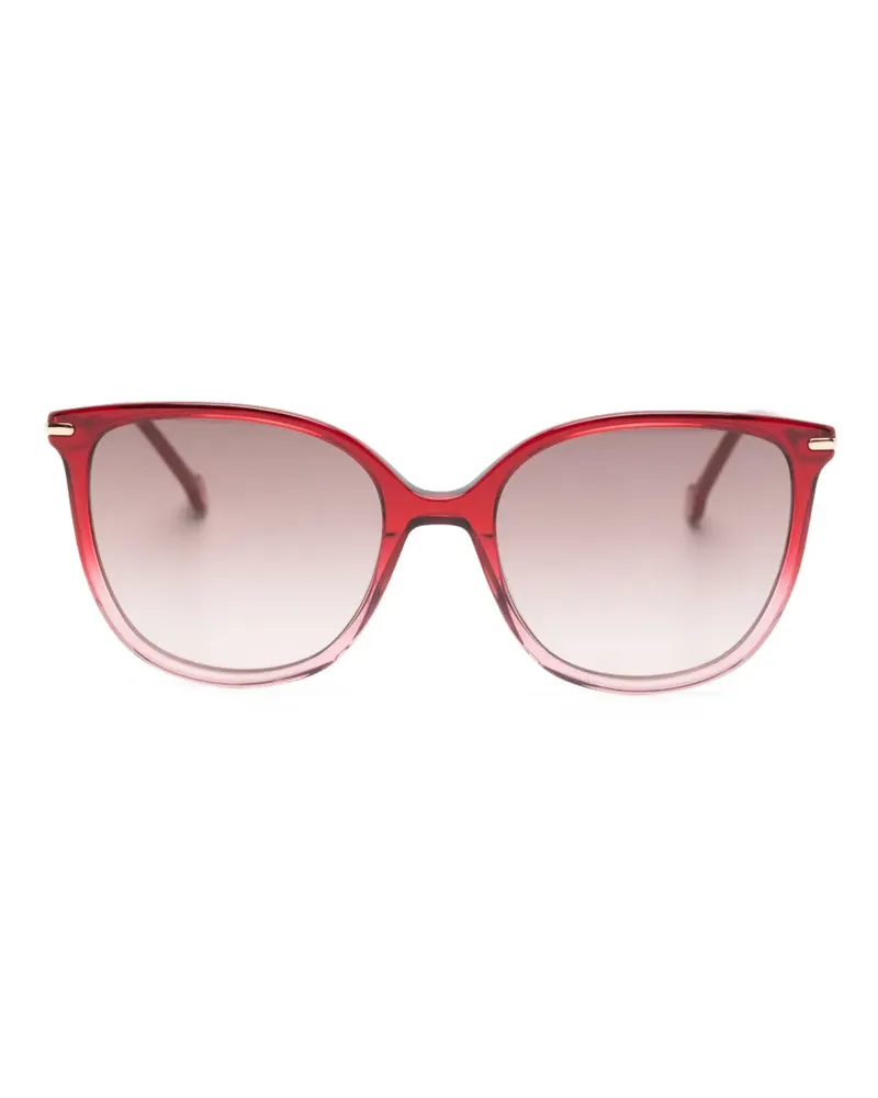 Carolina Herrera New York Geometrische Sonnenbrille mit Farbverlauf - Rot Rot