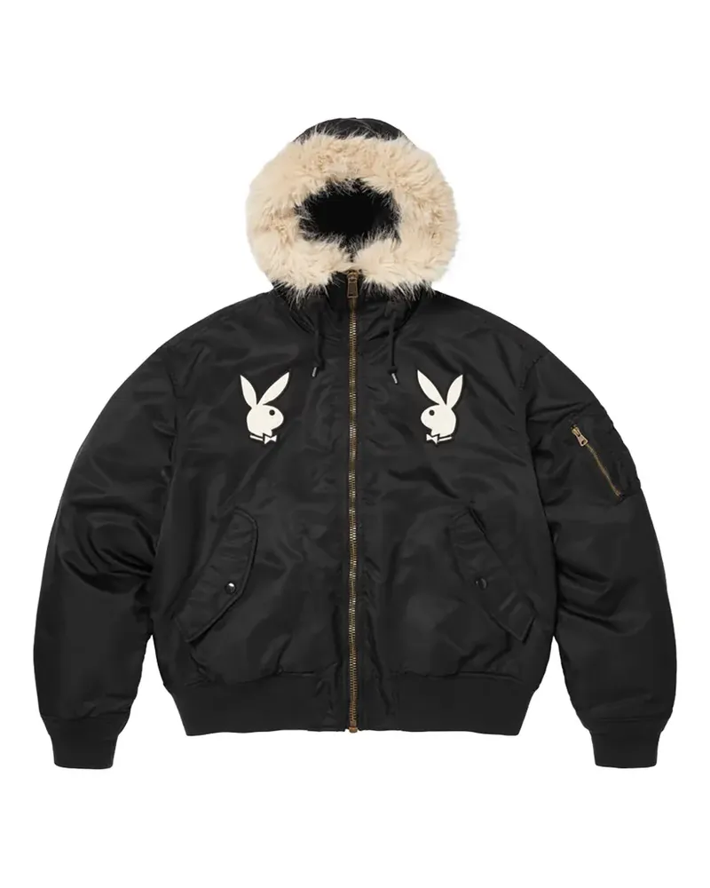 Supreme Being x Playboy Jacke mit Logo-Applikation - Schwarz Schwarz