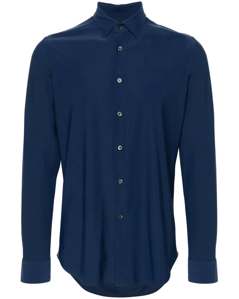 Corneliani Hemd mit klassischem Kragen - Blau Blau