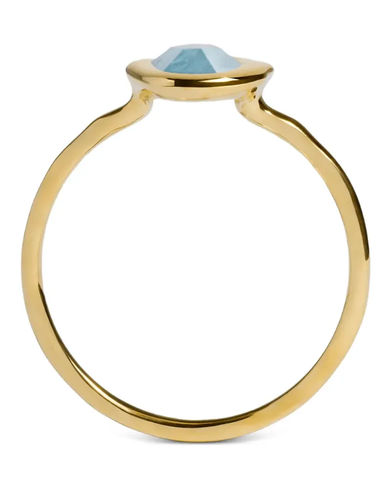 Monica Vinader Odyssey aquamarine ring - Gold Gold