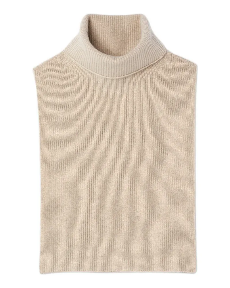 Eric Bompard turtleneck bib scarf - Nude Nude