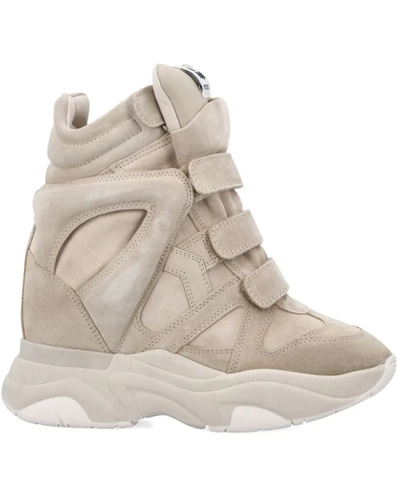 Isabel Marant High-Top-Sneakers aus Wildleder - Nude Nude