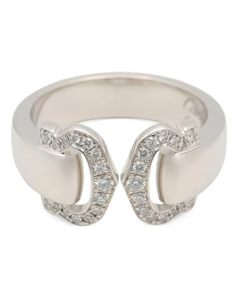 Cartier 2010s Double-C Boucles diamond ring - Silber Silber
