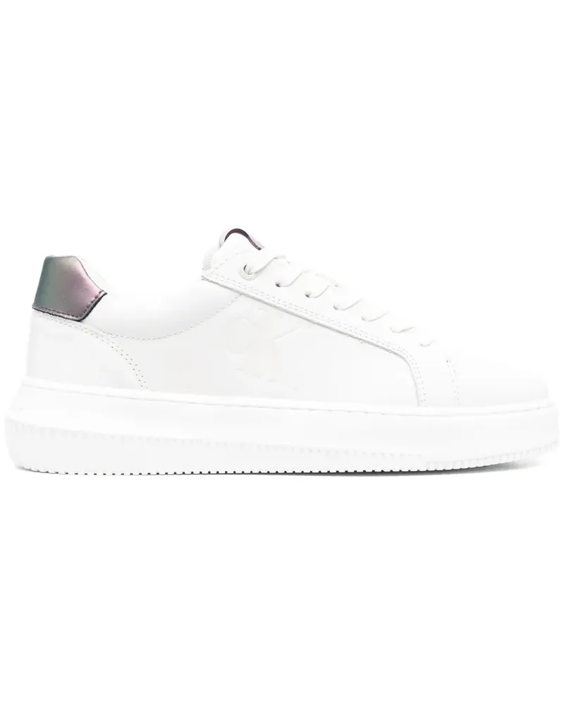 Calvin Klein Sneakers mit schillerndem Design - Weiß Weiß