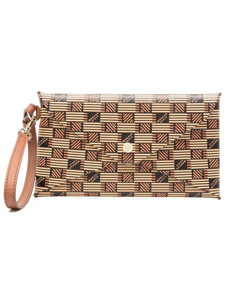 Moreau Paris Origami' Clutch - Braun Braun