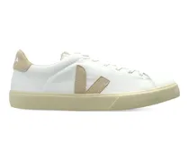 Sneakers mit Logo-Patch - Weiß