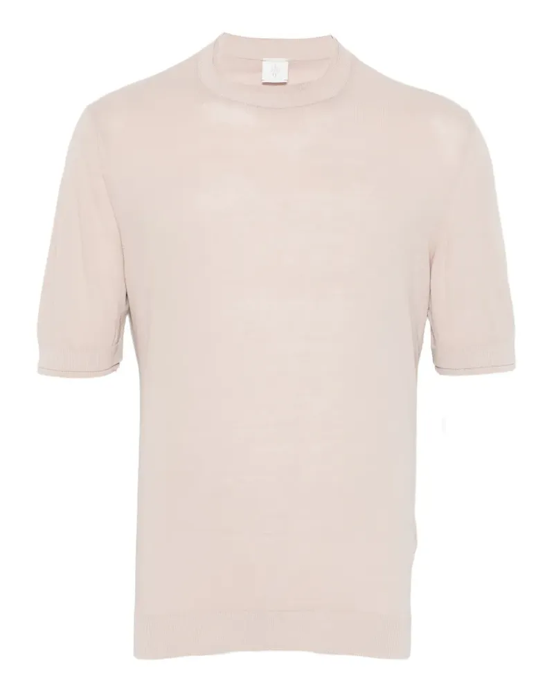 Eleventy T-Shirt mit Rundhalsausschnitt - Rosa Rosa