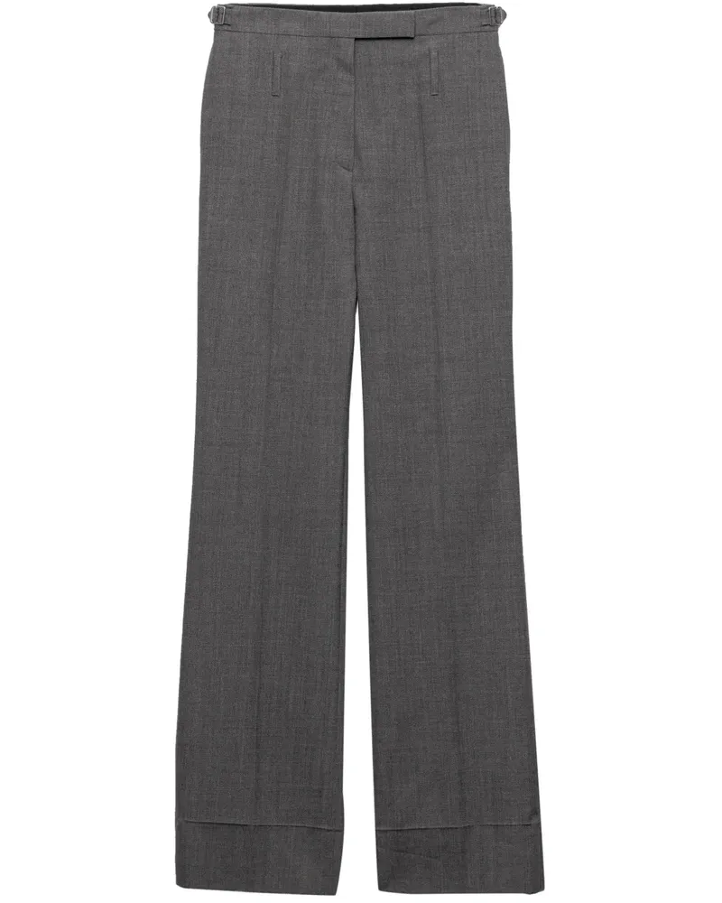 Prada Klassische Hose mit Gürtel - Grau Grau