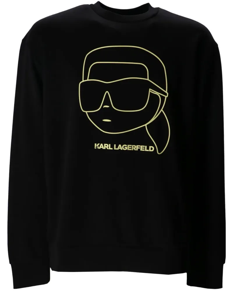 Karl Lagerfeld Klassisches Sweatshirt - Schwarz Schwarz