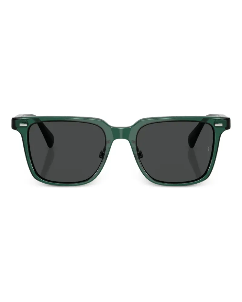 Oliver Peoples Mr. Federer II Sonnenbrille mit eckigem Gestell - Grün Grün