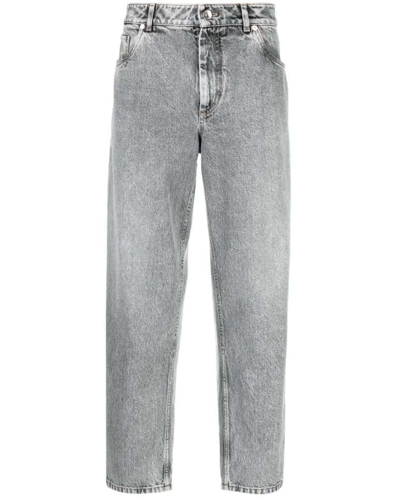 Brunello Cucinelli Klassische Straight-Leg-Jeans - Grau Grau