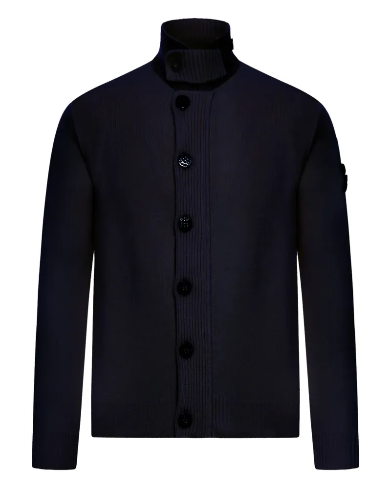 Stone Island Cardigan mit Stehkragen - Blau Blau