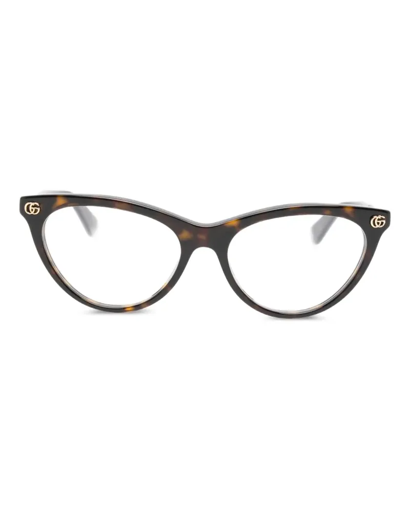 Gucci Double G cat-eye glasses - Braun Braun