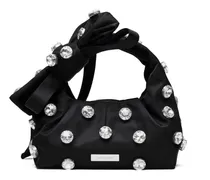 Mini The Gem Bow Tote Bag - Schwarz