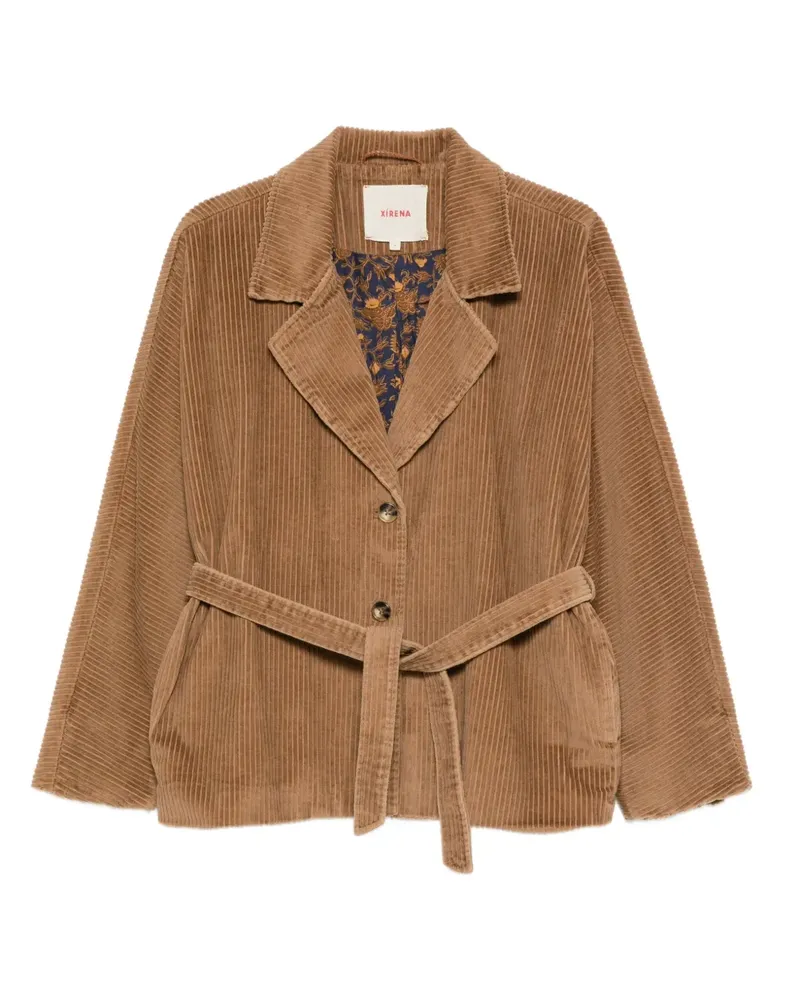 Xírena Colt Cordjacke mit Gürtel - Braun Braun