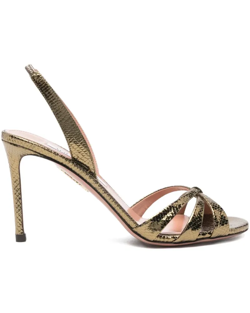 Aquazzura Tati Slingback-Sandalen 85mm - Grün Grün