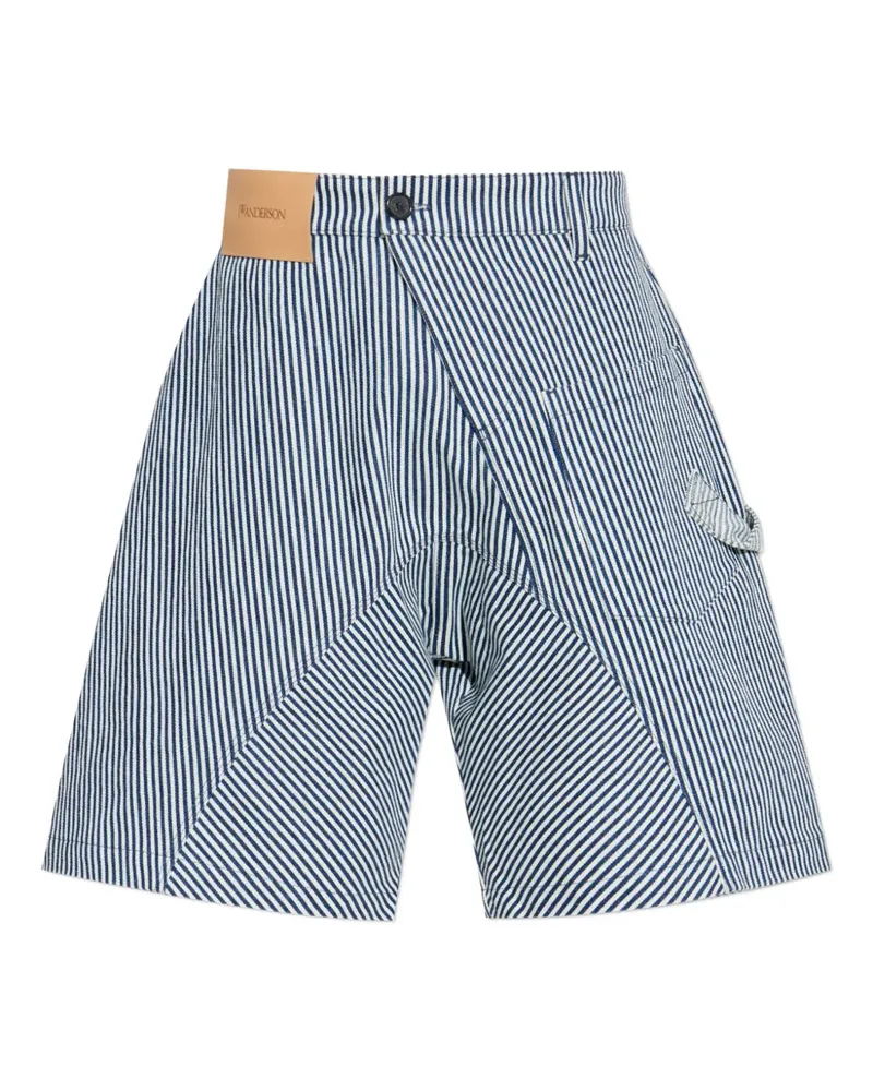 J.W.Anderson Gestreifte Shorts - Blau Blau
