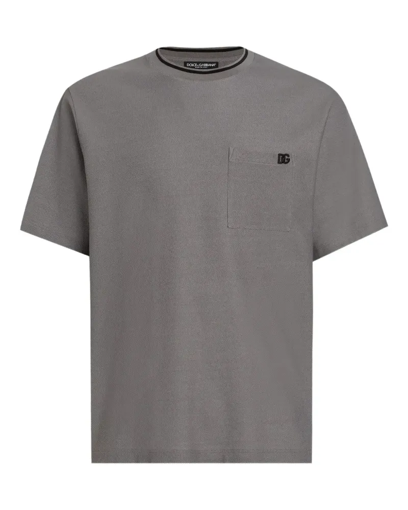 Dolce & Gabbana Piqué-Hemd - Grau Grau