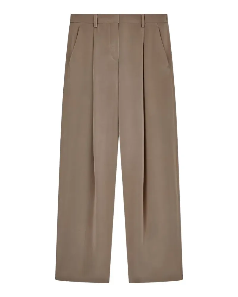 Giorgio Armani Wide-Leg-Hose mit Bundfalten - Nude Nude