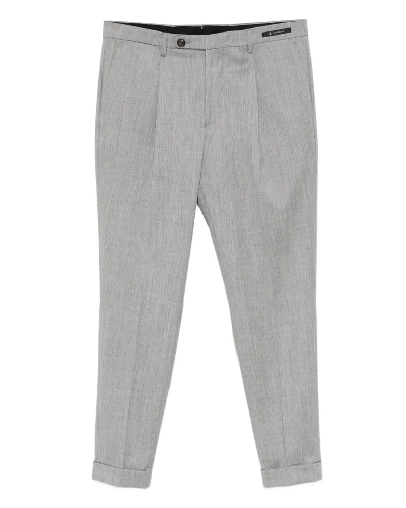 MICHAEL COAL MC Frederick Hose mit Bundfalten - Grau Grau