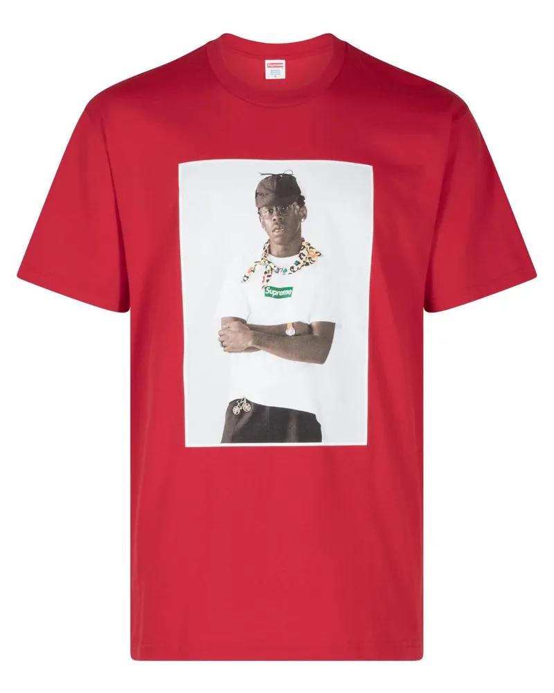 Supreme Being x Tyler The Creator T-Shirt mit Foto-Print - Rot Rot