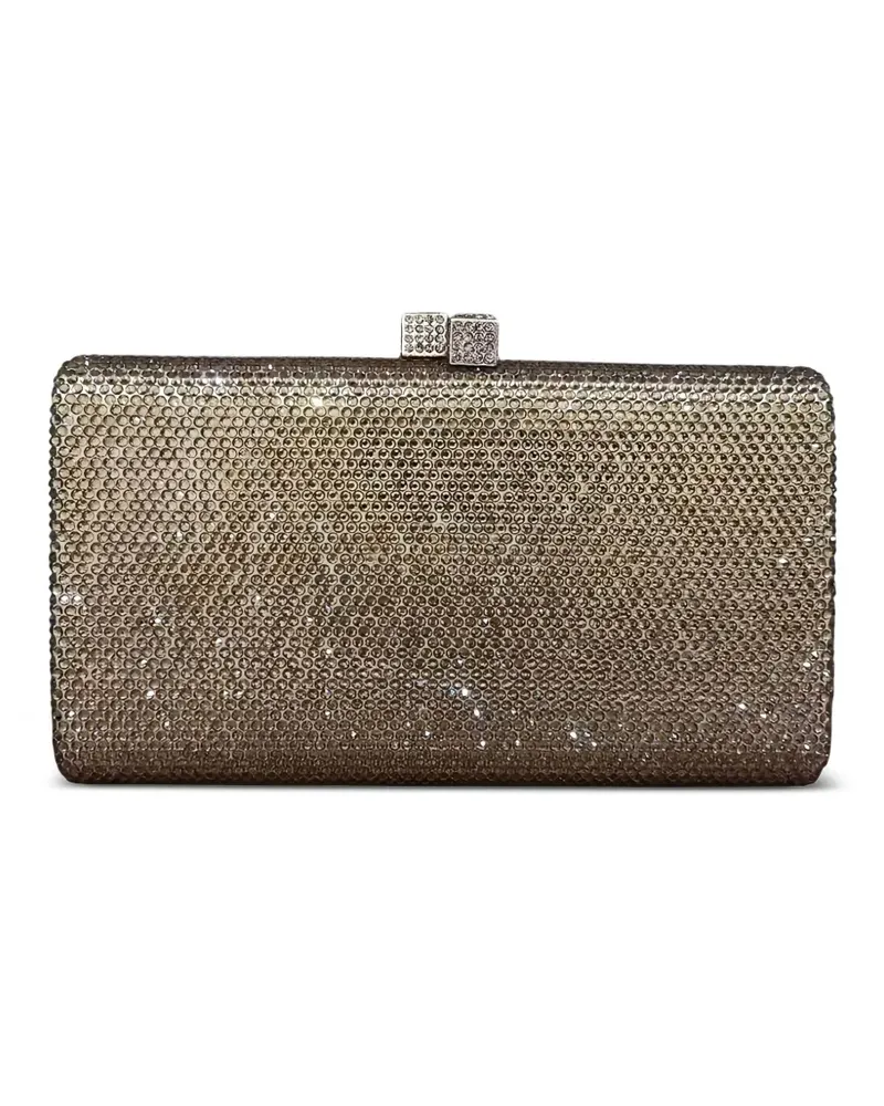 Serpui Clutch mit Kristallverzierung - Metallic Metallic
