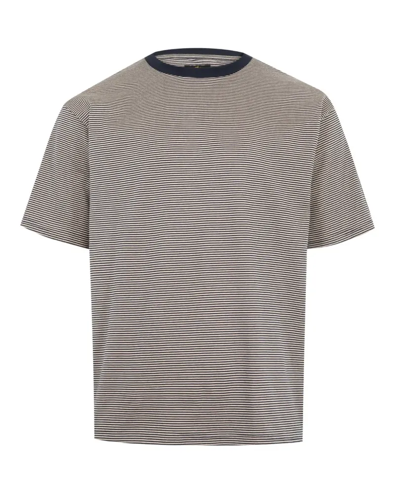 NEEDLES striped T-shirt - Blau Blau