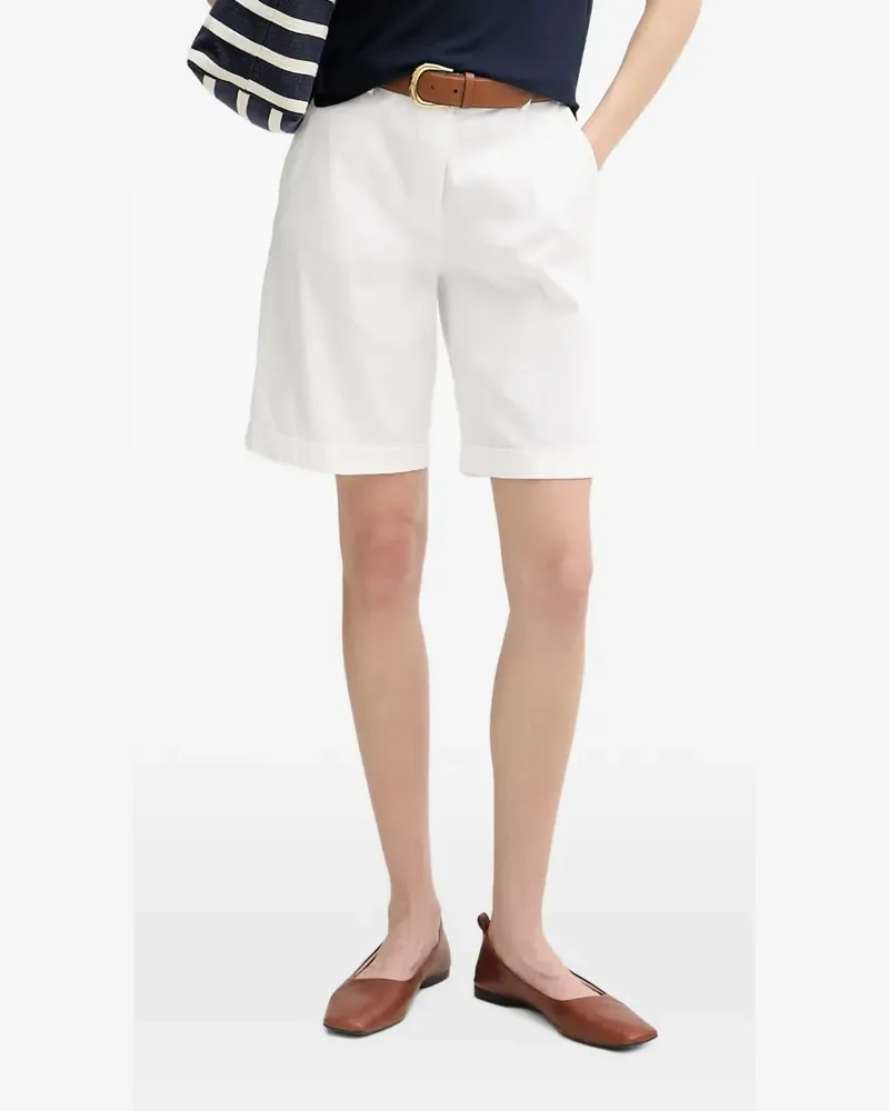 Benetton mid-length pleated shorts - Weiß Weiß