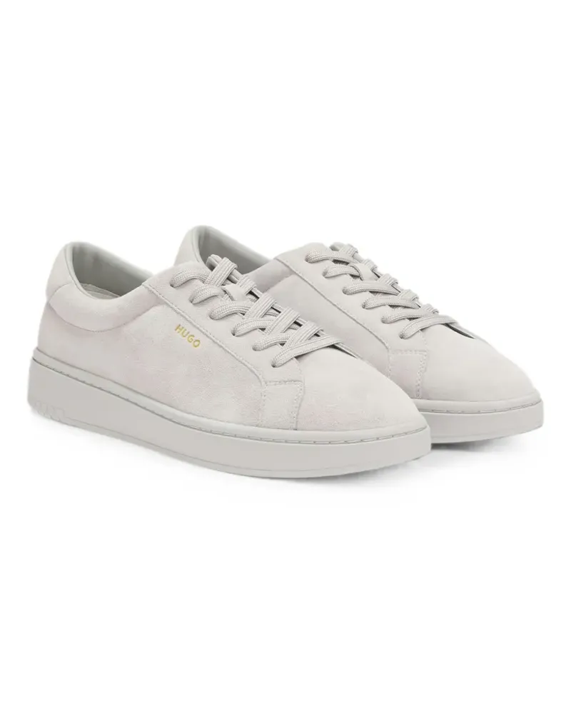 HUGO BOSS suede lace-up sneakers - Grau Grau