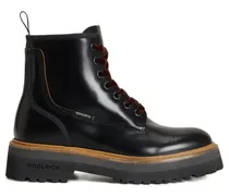 Main Bikerstiefel mit Schnürung - Schwarz