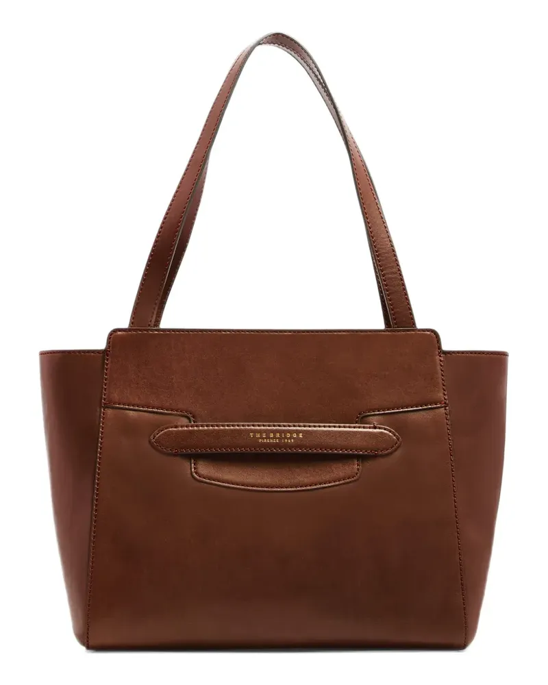 The Bridge Shopper mit Logo-Print - Braun Braun