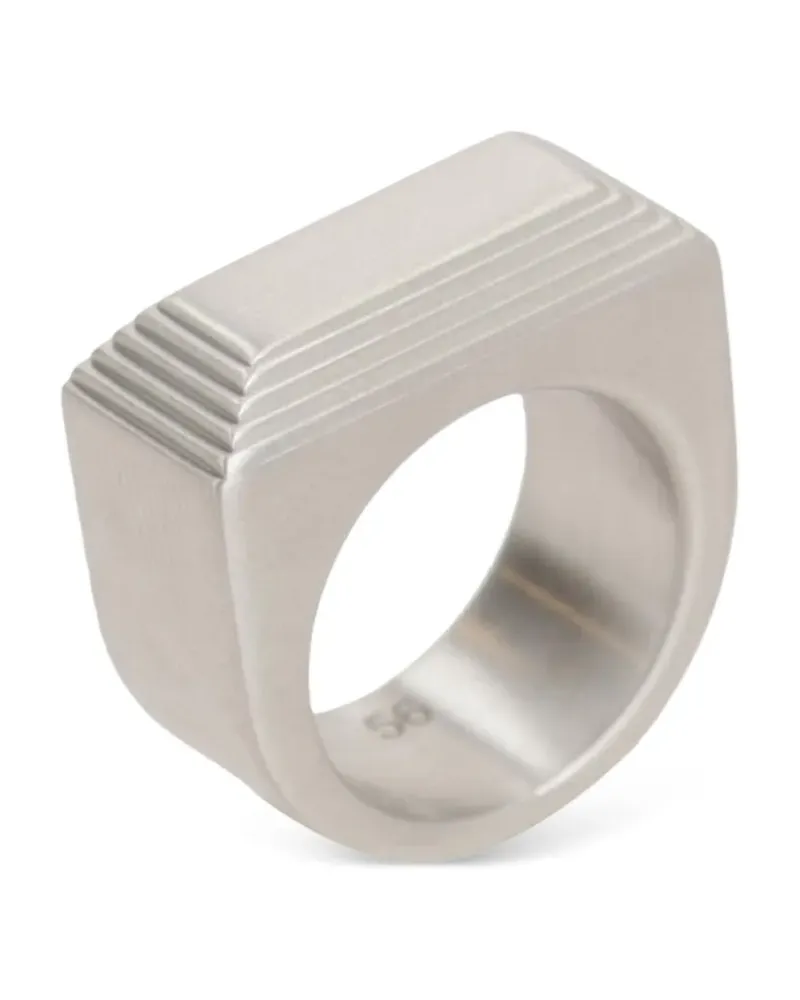 Rick Owens Abgeschrägter Ring - Silber Silber