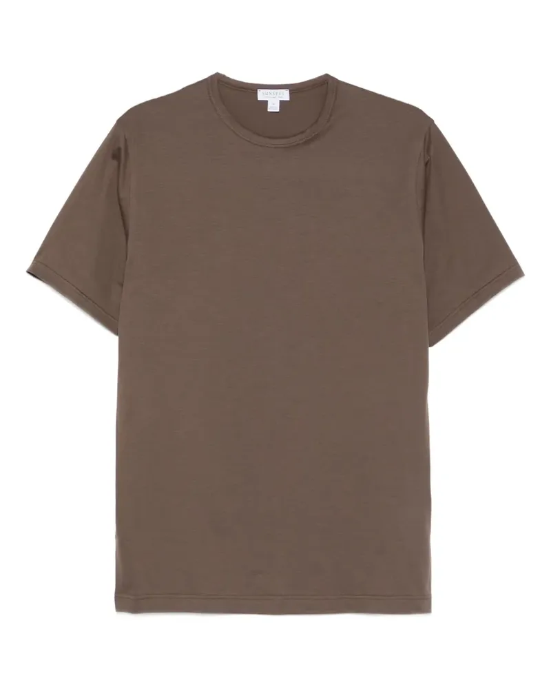 Sunspel Klassisches T-Shirt - Braun Braun