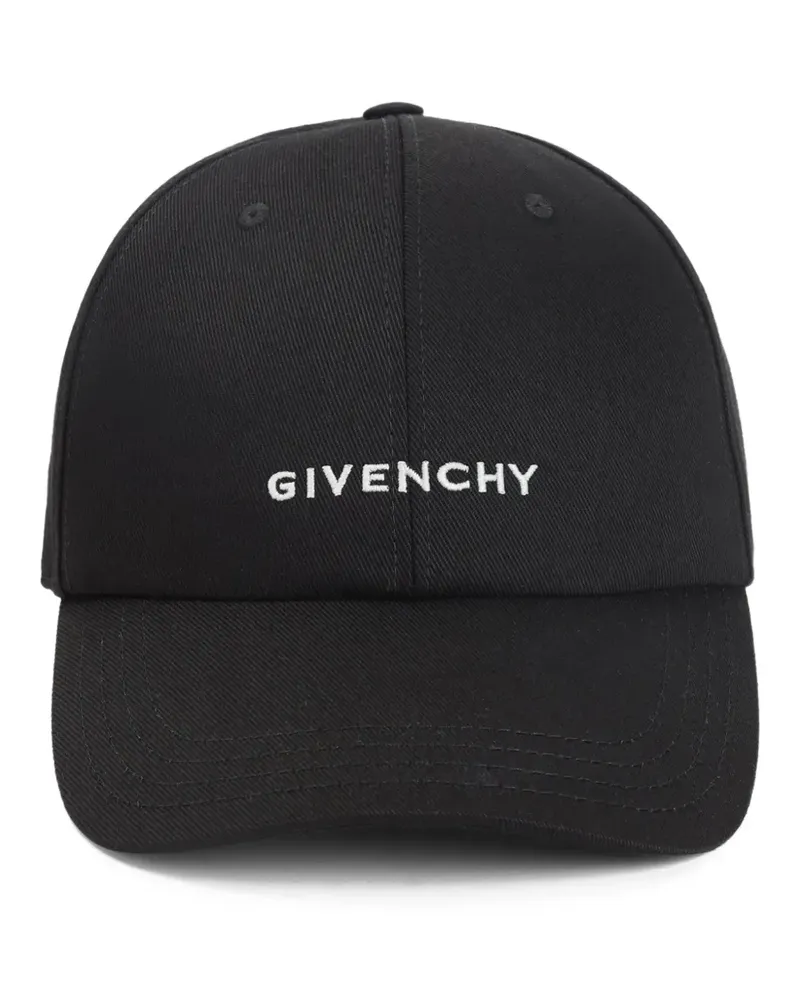 Givenchy Baseballkappe mit Logo-Stickerei - Schwarz Schwarz