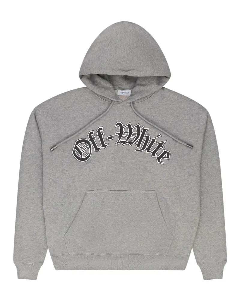 OFF-WHITE Hoodie mit Logo-Print - Grau Grau
