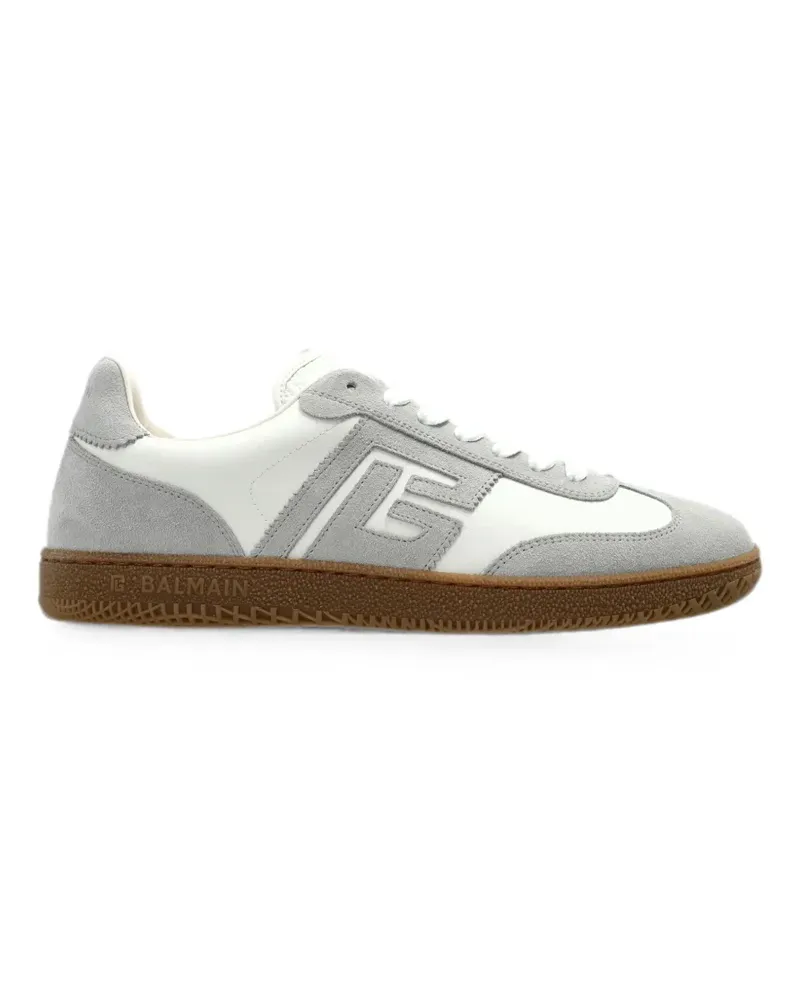 Balmain Swan Sneakers mit Logo-Patch - Weiß Weiß