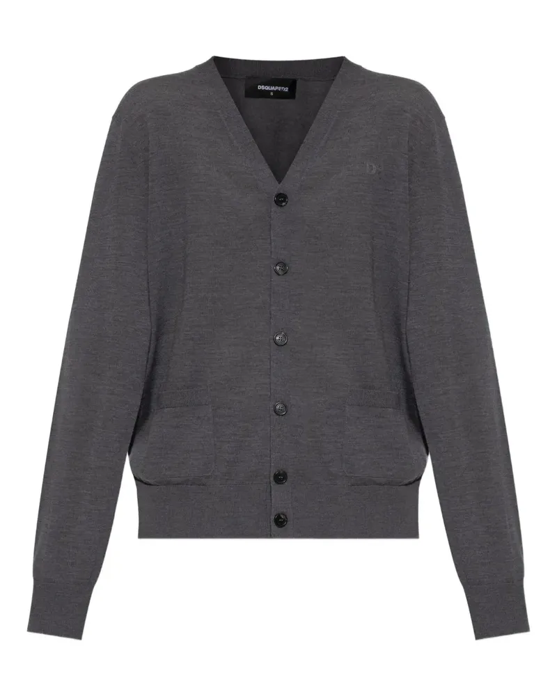 Dsquared2 Cardigan mit V-Ausschnitt - Grau Grau