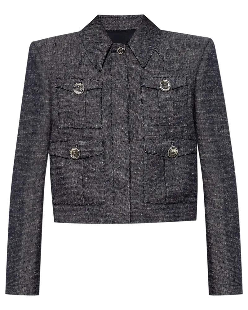 Givenchy Cropped-Jacke mit 4G - Blau Blau
