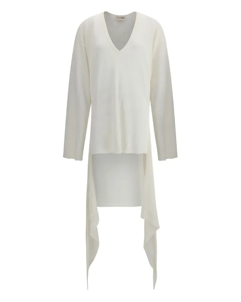 ATTICO Minikleid mit V-Ausschnitt - Weiß Weiß