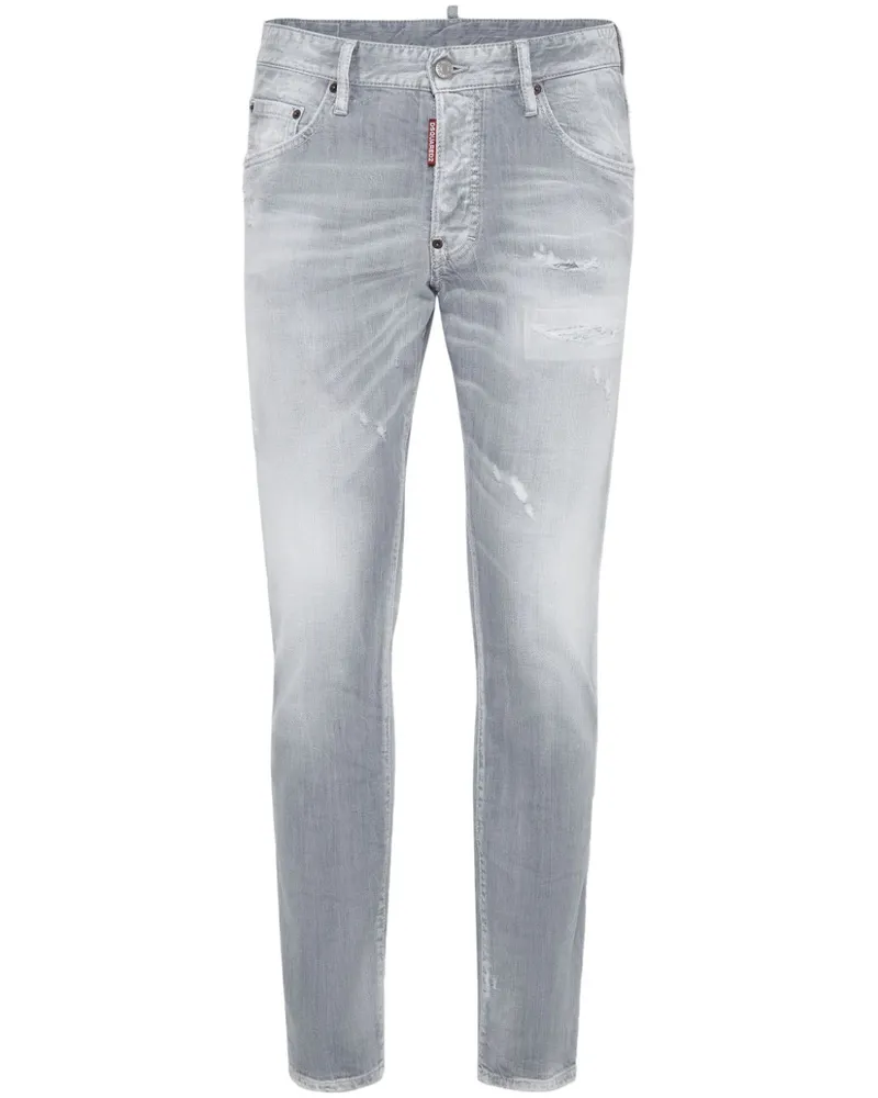 Dsquared2 Ausgeblichene Tapered-Jeans - Grau Grau