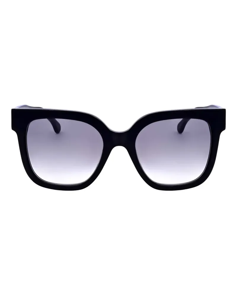 Paul Smith Eckige Delta Sonnenbrille - Schwarz Schwarz
