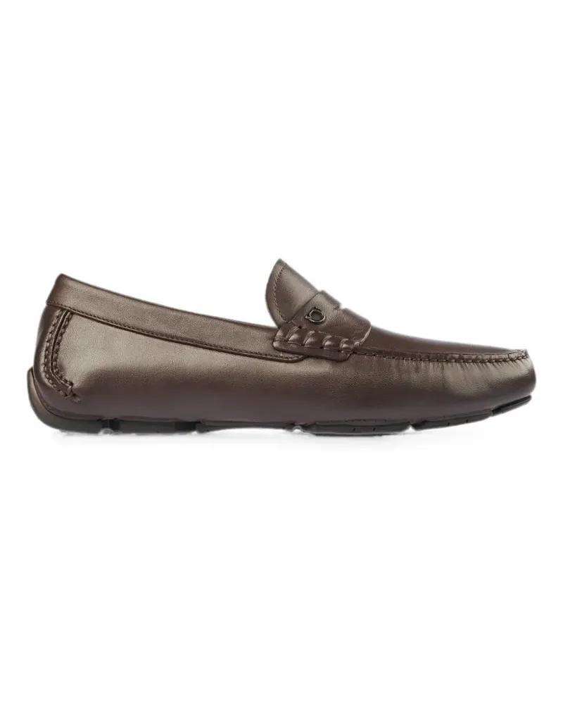 Ferragamo Loafer mit Gancini-Detail - Braun Braun